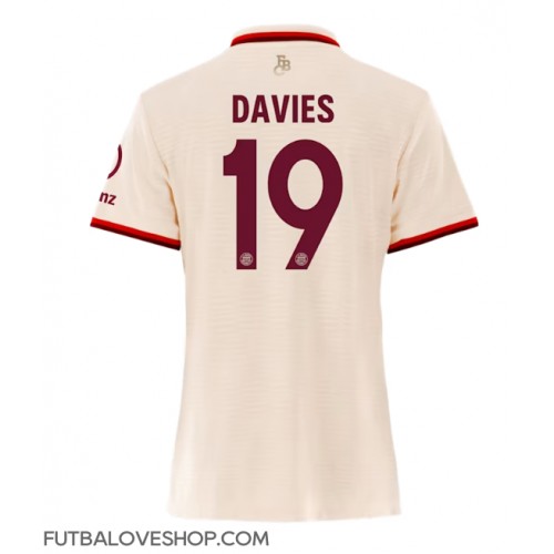 Dres Bayern Munich Alphonso Davies #19 Tretina pre Ženy 2024-25 Krátky Rukáv